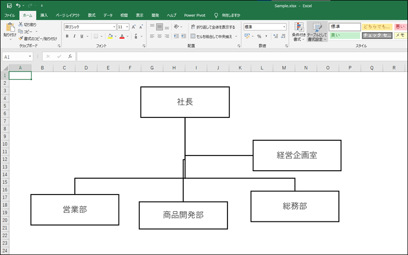 整っていない図